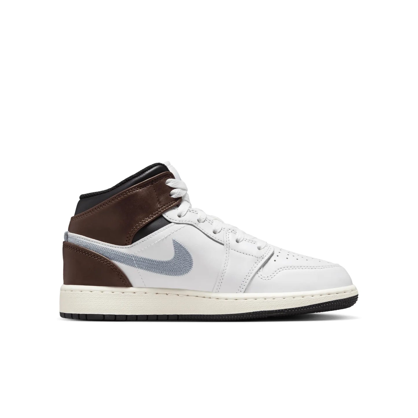 Air Jordan 1 Mid SE GS Brown Blue Grey