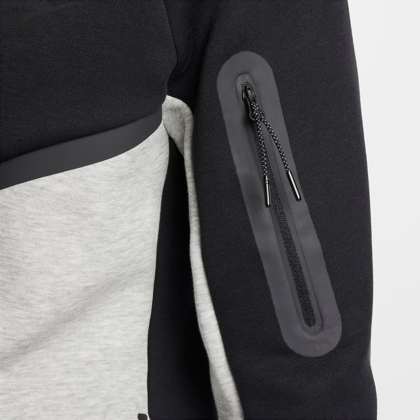 Conjunto Nike Tech Casaca + Buzo Negra / Gris