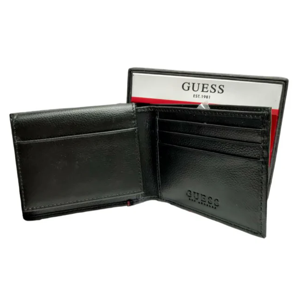 Billetera Guess - Negro/Rojo