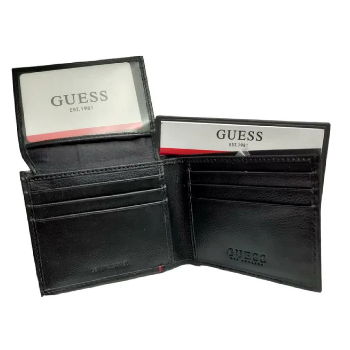 Billetera Guess - Negro/Rojo