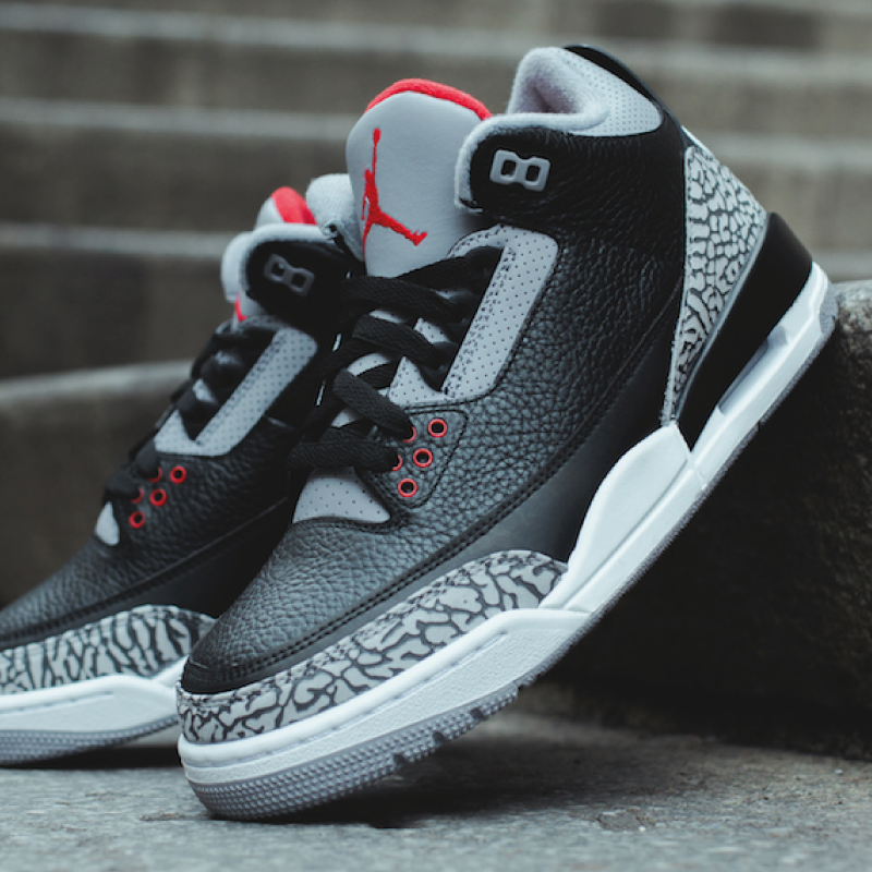 AIR JORDAN 3 'BLACK CEMENT'