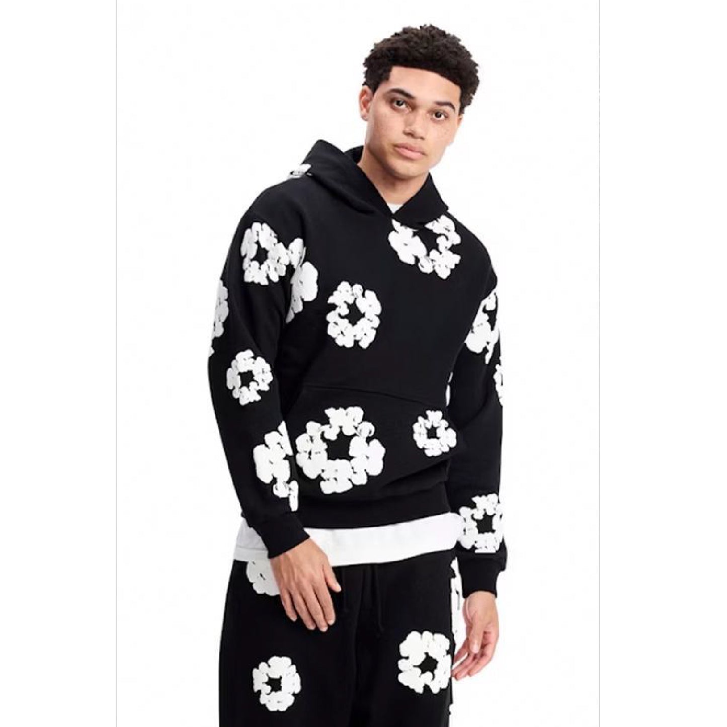 Polera Denim Tears The Cotton Wreath Sweatshirt - Black