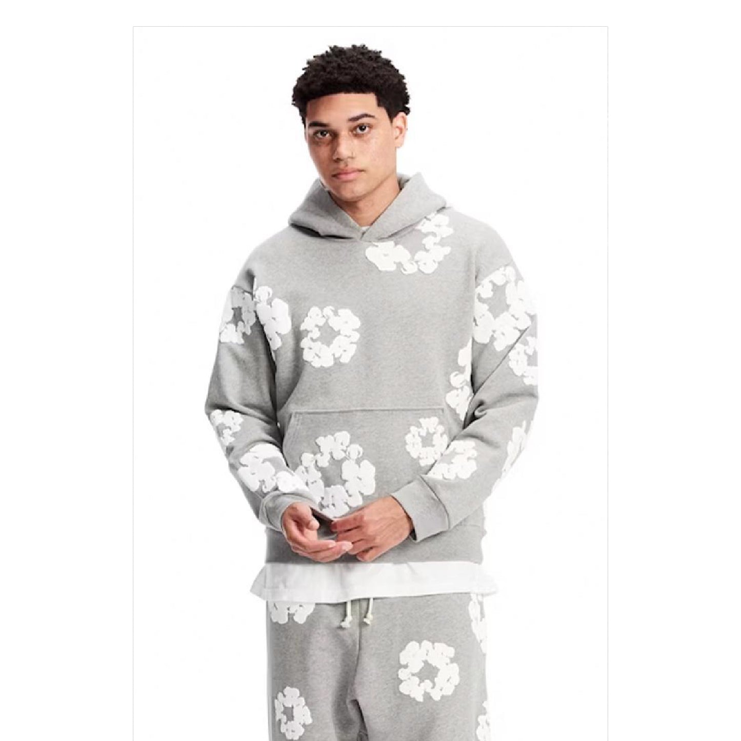 Polera Denim Tears The Cotton Wreath Sweatshirt - Grey