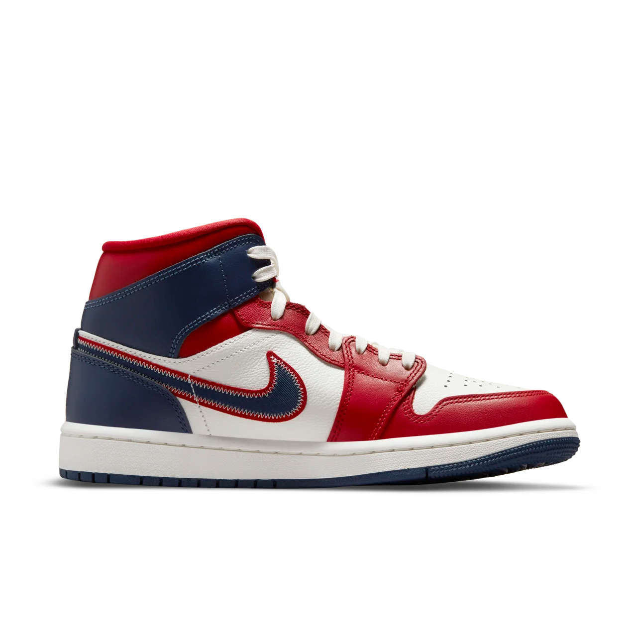 Air Jordan 1 Mid SE Red and Midnight Navy