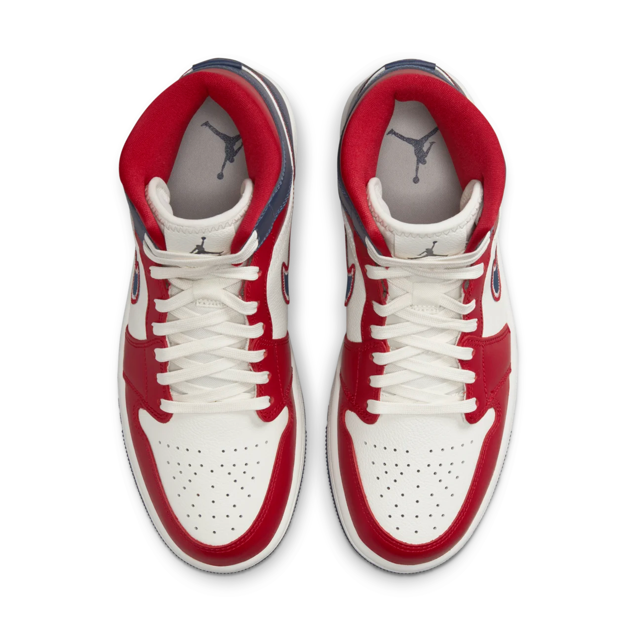 Air Jordan 1 Mid SE Red and Midnight Navy