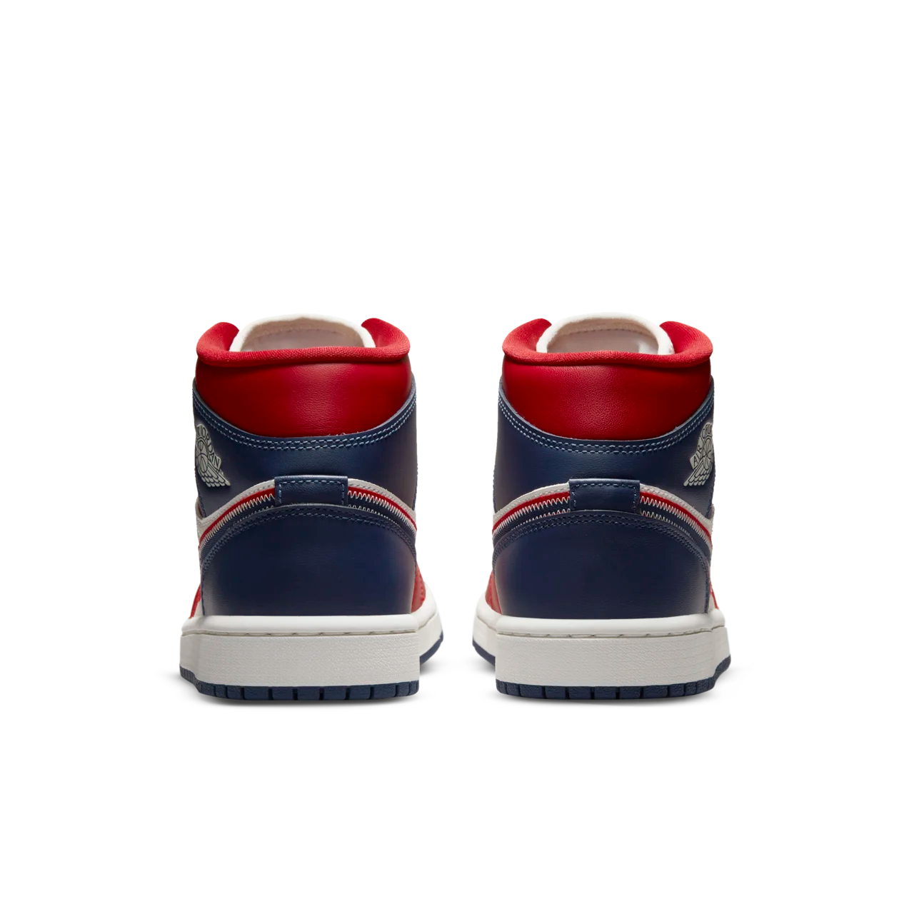 Air Jordan 1 Mid SE Red and Midnight Navy