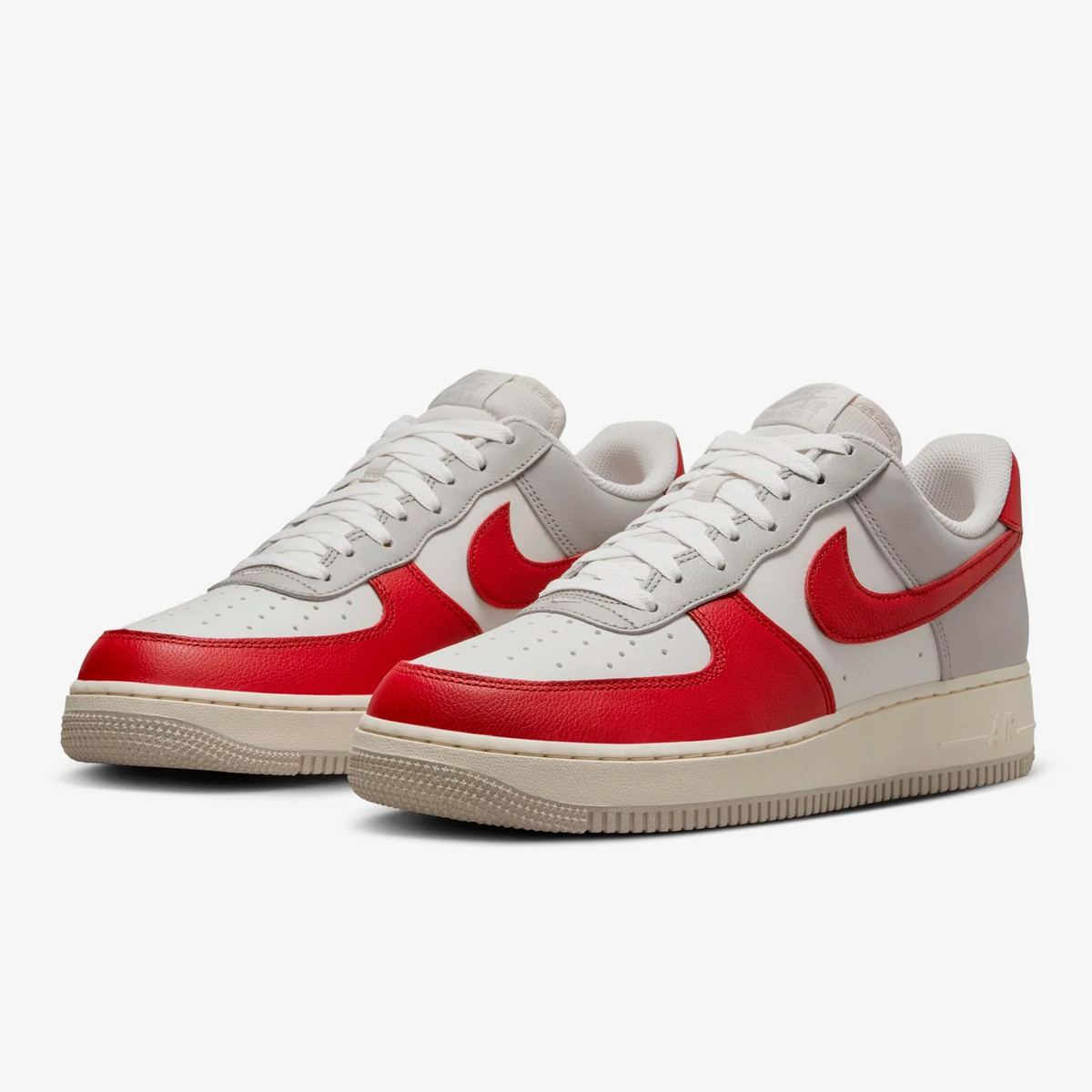 Nike Air Force 1 Low "Light Iron Ore/Gym Red/Pale Ivory"