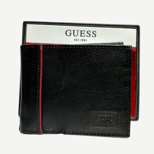 Billetera Guess - Negro/Rojo